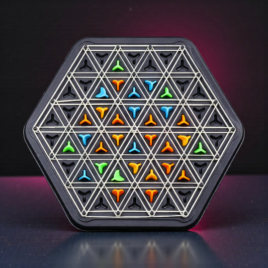 BrainX STEM Learning Color Logic Peg Puzzle Board for Kids | Montessori Thinking & Problem-Solving Educational Toy | Pattern Matching, Cognitive Skill & Brain Training Game (Ages 3 to 7)