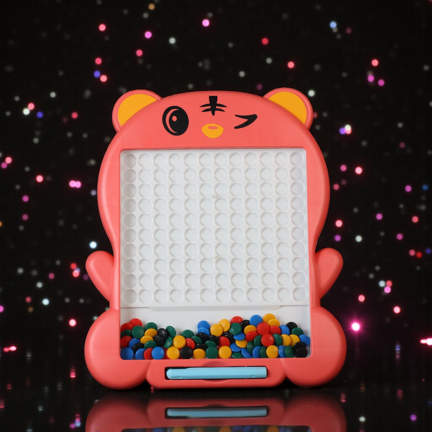 Kids Magnetic Slate Board Toy | Reusable Magnetic Writing & Drawing Slate with Beads | Educational Learning Board for Toddlers & Kids