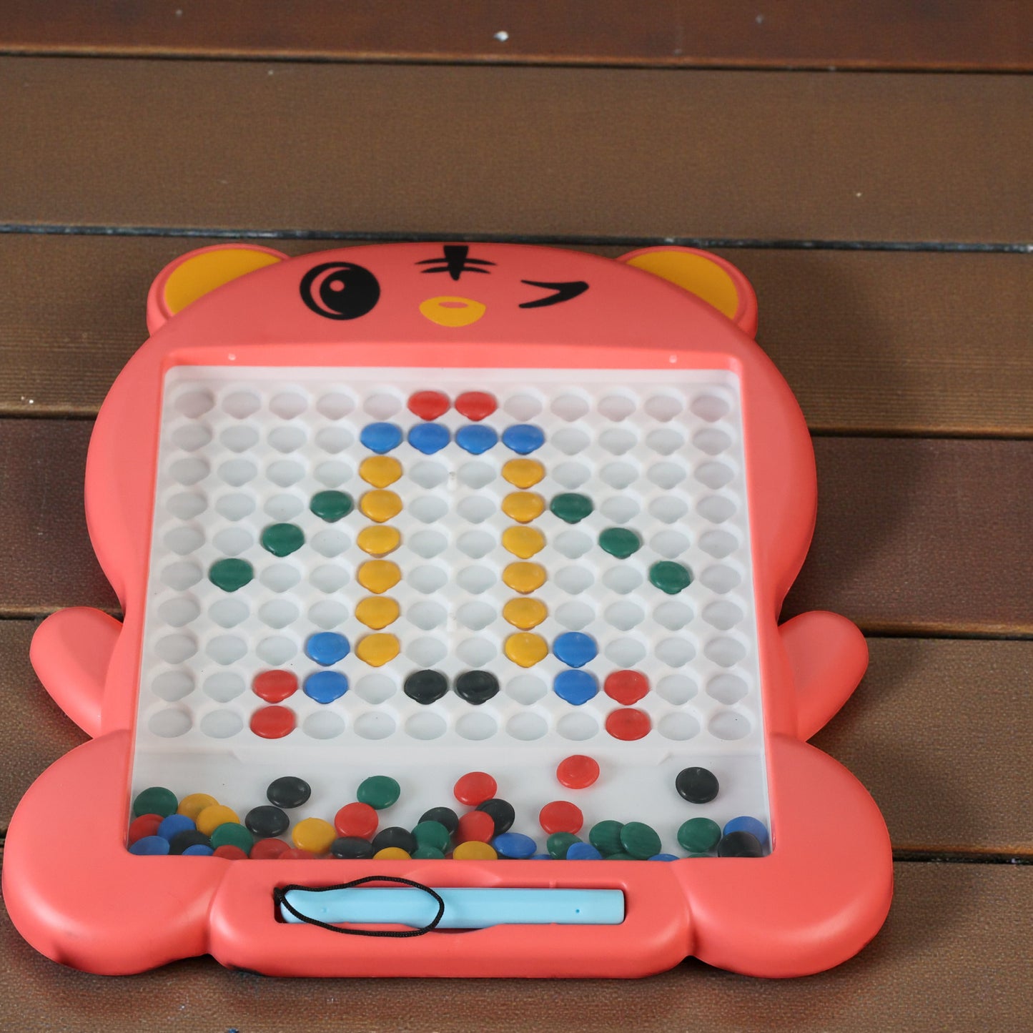Kids Magnetic Slate Board Toy | Reusable Magnetic Writing & Drawing Slate with Beads | Educational Learning Board for Toddlers & Kids
