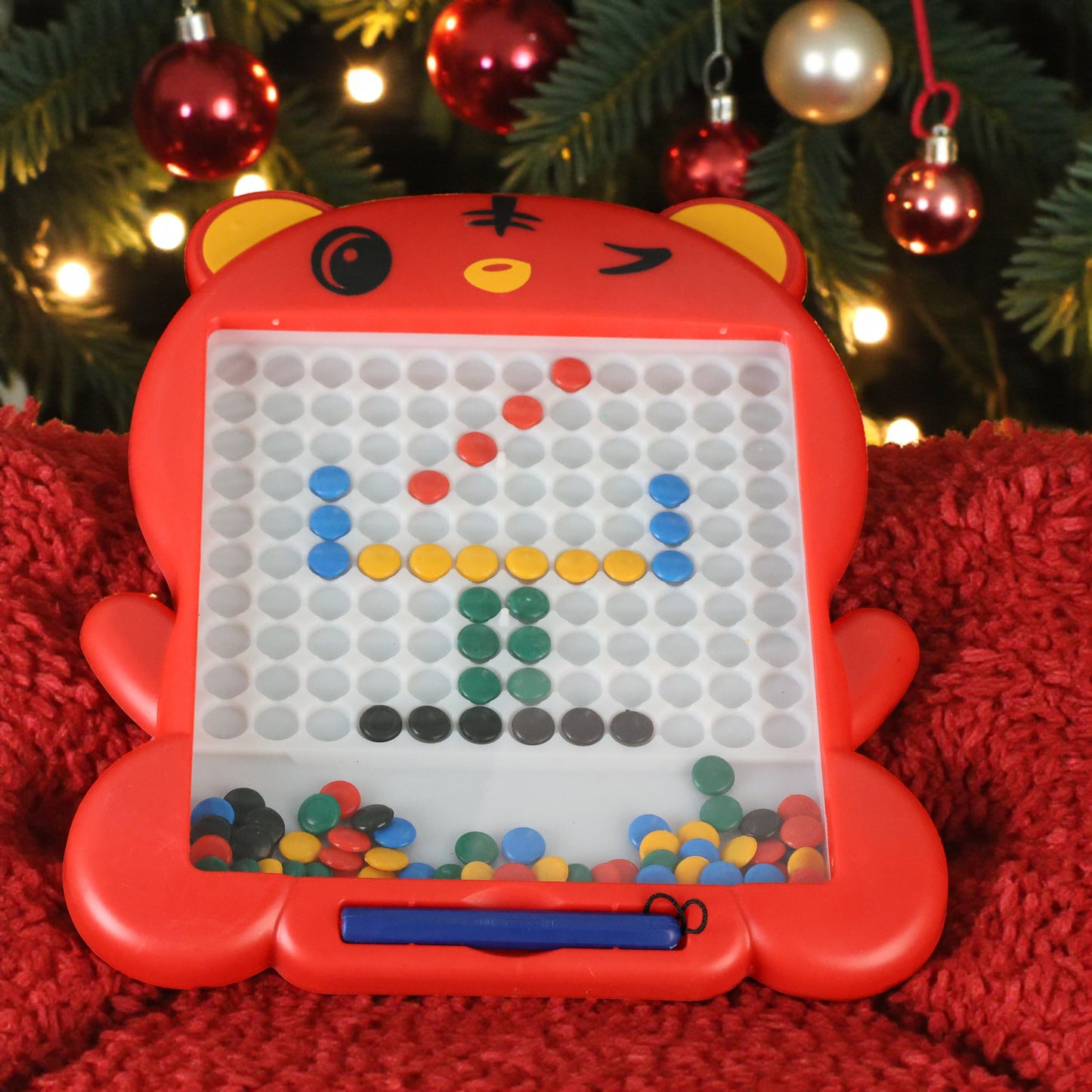 Kids Magnetic Slate Board Toy | Reusable Magnetic Writing & Drawing Slate with Beads | Educational Learning Board for Toddlers & Kids