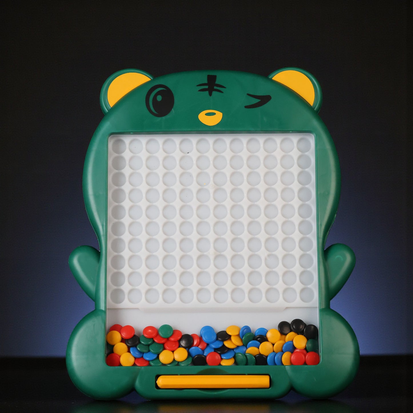 Kids Magnetic Slate Board Toy | Reusable Magnetic Writing & Drawing Slate with Beads | Educational Learning Board for Toddlers & Kids
